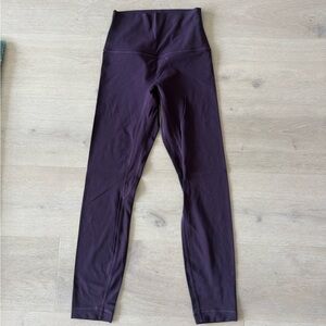 Lululemon Align No Line 25” Leggings in Dark Cherry